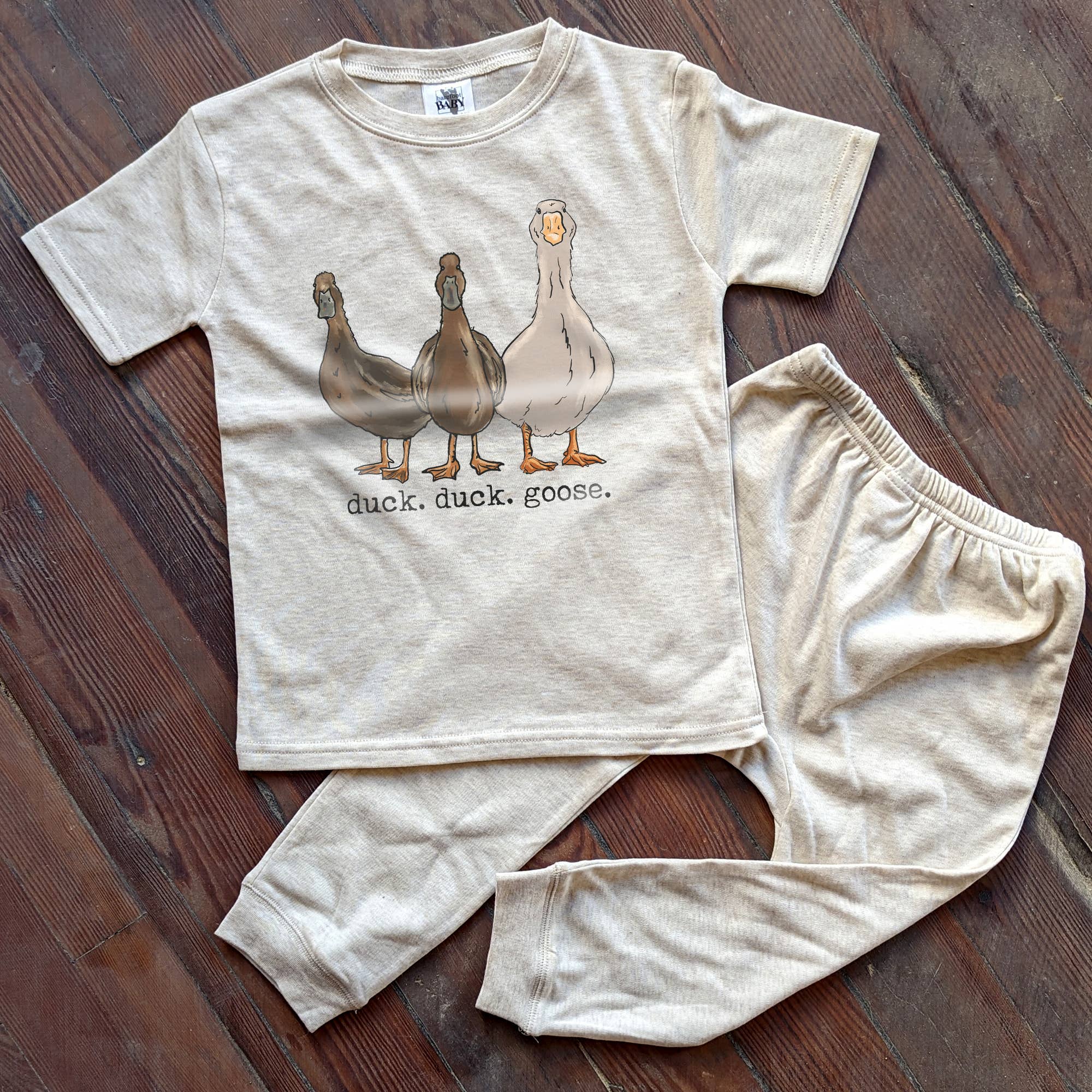 &quot;Duck Duck Goose&quot; Country Pajama Play Toddler Farm Clothes