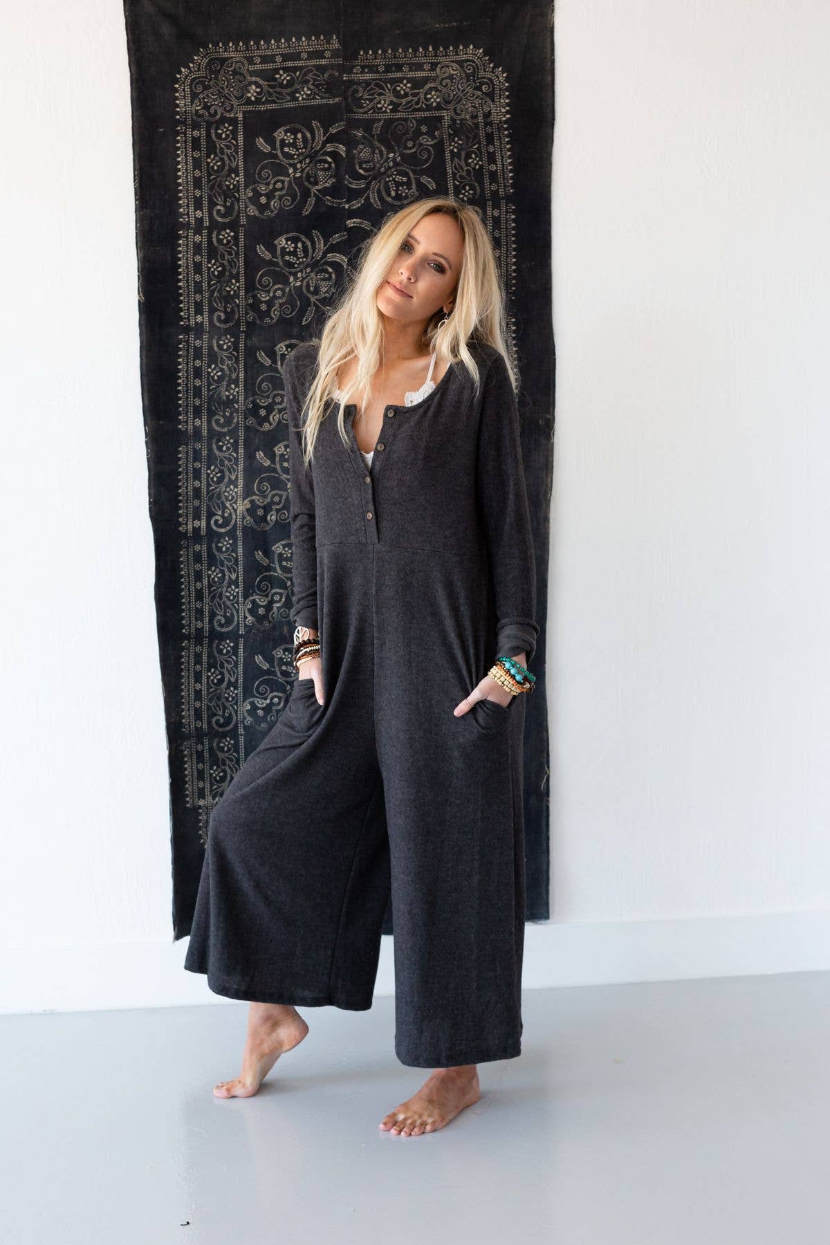 Simply Comfort Jumpsuit - Dark Gray