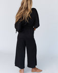 Carolina Comfy Wide Leg Jumpsuit - Charcoal