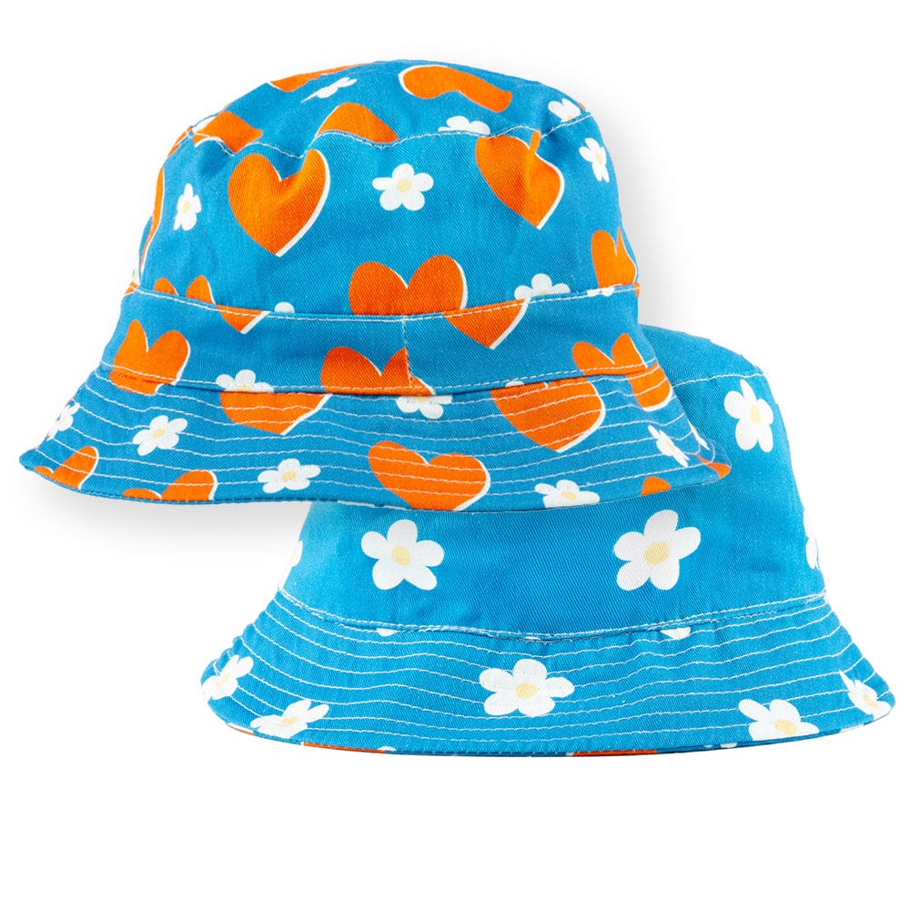 REVERSIBLE BUCKET HAT LOVE+DAISIES