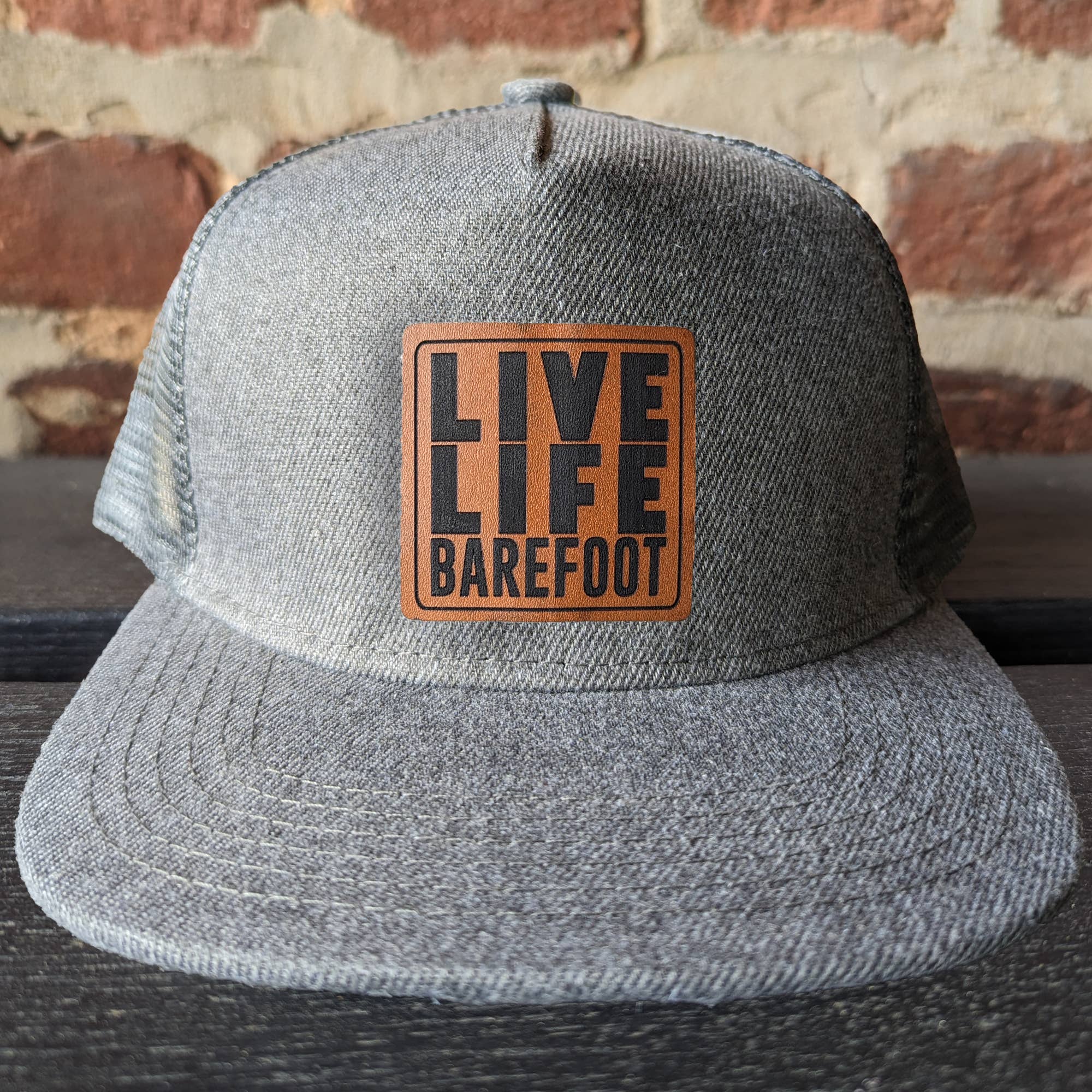 &quot;Live life Barefoot&quot; Trucker Hat for Outdoor Nature Kids