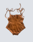 EG Organic Bubble Romper - Rust