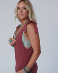 Essential Serene Jumpsuit - Marsala